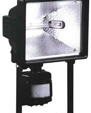 PROYECTOR HALOGENO CON SENSOR NEGRO