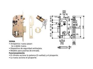 CERRADURA TESA 203050 HL