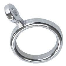 ANILLA BARRA 12MM CROMADA 6 UNIDADES