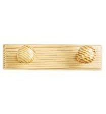 PERCHA MADERA DOS POMOS PINO
