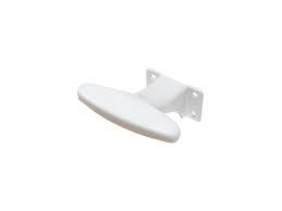 PERCHA ATORNILLADA RECTA BLANCA