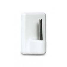 PERCHA BLANCA ADHESIVA BLISTER 2 UDES