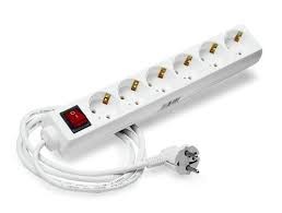 BASE ENCHUFE 6 TOMAS C/INTERRUPTOR 3MTRS CABLE