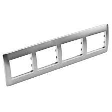 MARCO 4 VENTANAS GRIS HORIZONTAL SERIE MATEL