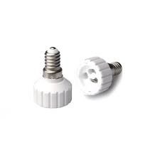 PORTALAMPARAS CONVERTIDOR DE E-14 A GU10 PORCELANA