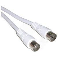 CABLE COAXIAL TV MACHO-HEMBRA 2.5MTRS BLANCO
