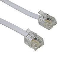CABLE TELEFONO 4C 6V 2 METROS BLANCO