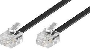 CABLE TELEFONO 4C6V 7.5 METROS NEGRO