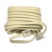 CABLE TELEFONO 4C6V 4.5 METROS MARFIL