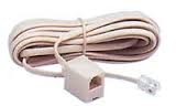 CABLE TELEFONO MACHO-HEMBRA BLANCO 2.10 METROS