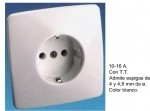 BASE ENCHUFE BLANCA 1005522