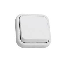 INTERRUPTOR SUPERFICIE TECLA ANCHA BLANCO 10A 250V