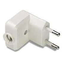 CLAVIJA SALIDA LATERAL BLANCA 10A-250V