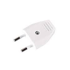 CLAVIJA BIPOLAR REFORZADA 10A 250V BLANCA