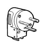 CLAVIJA 20A 1P+N+T 230V LEGRAND 55152