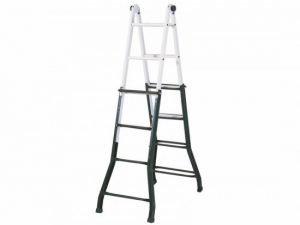 ESCALERA ARTICULADA METAL 4X4 PELDAÑOS 2.00-4.00 MTRS