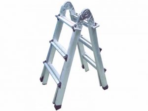 ESCALERA EXTENSIBLE ALUMINIO PELDAÑOS 4X4 ALTURA 2.18-4.36 MTRS