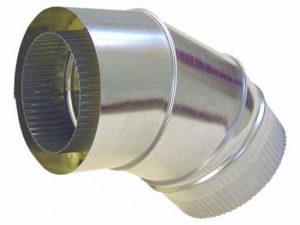 CODO MODULAR 45º 200MM GALVANIZADO