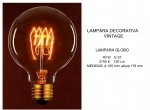 LAMPARA GLOBO G-125 VINTAGE 40W E-27