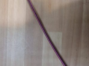 CUERDA CABO NEGRA PINTA ROSA 2MM