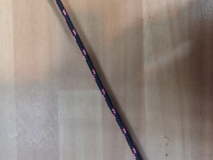 CUERDA CABO NEGRA PINTAS ROSA 2MM