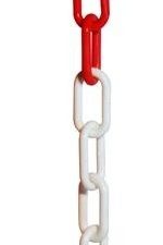 CADENA PLASTICO 8MM BLANCA-ROJA