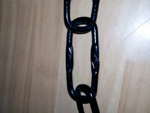 CADENA LAMPARA NEGRO 5.4CMX4MM GRUESO