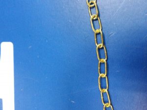 CADENA RELOJ 1CMX1MM GRUESO DORADA