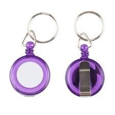 LLAVERO EXTENSIBLE MORADO 30MM