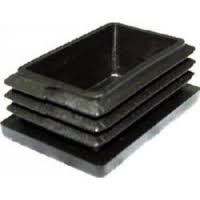CONTERA INTERIOR RECTANGULAR NEGRA 20X50