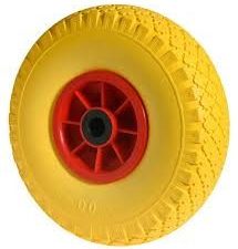 RUEDA CARRETILLA MACIZA IMPINCHABLE RODAMIENTO PLASTICO