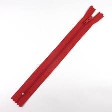 CREMALLERA ROJO 20CM NYLON CON TOPE