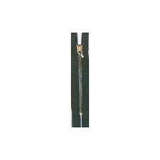 CREMALLERA VERDE OSCURO 14CM METALICA C/TOPE