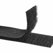 velcro negro 20mm gancho-rizo adhesivo