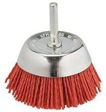 cepillo nylon copa 75mm espiga 6mm fecin