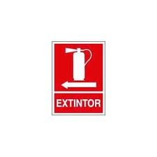 cartel extintor luminiscente izqu 29.7x21cm