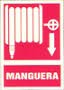 cartel manguera luminiscente 29.7x21cm