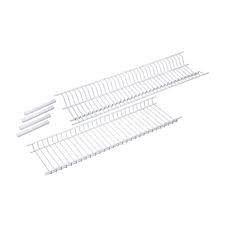 juego escurreplatos con soportes blanco 700mm