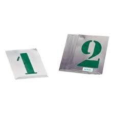 numeracion pintar aluminio 60mm 1 al 0