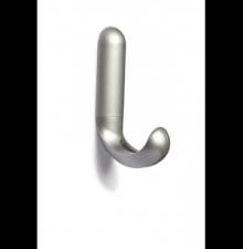 percha gris adhesiva o atornillar 10 cm