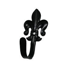 alzapaño flor de lis negro 7cm
