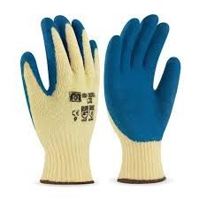 guante palma latex azul t-8