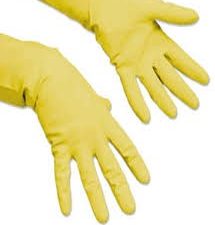 guante domestico goma t-l