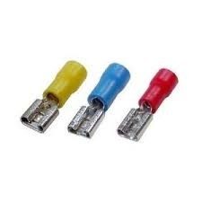 terminal faston hembra 6.3mm aislado amarillo