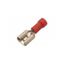 terminal faston hembra aislado rojo 4.8x0.8