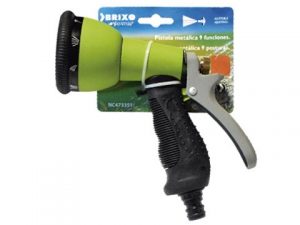 pistola riego plastico ducha regulable 9 funciones