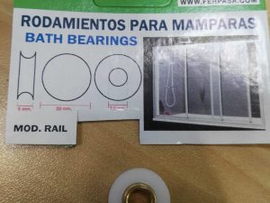 rodamiento mampara mod rail