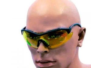 gafas proteccion c/patillas negras lente amarilla xtrem