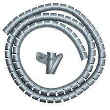 organizador cables 19mmx2mtrs gris