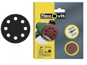 disco lija velcro perforado 125mm g-120 6udes
